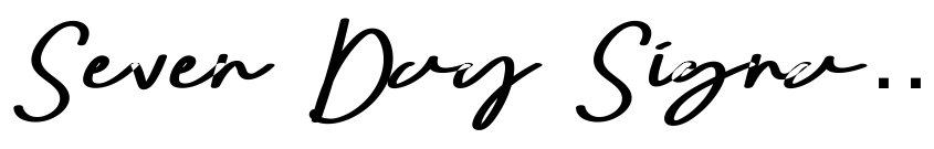 Preview Seven Day Signature