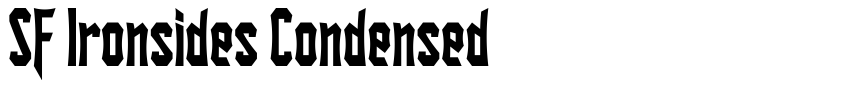 Font SF Ironsides Condensed by Unknown
