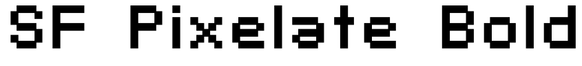 Preview SF Pixelate Bold