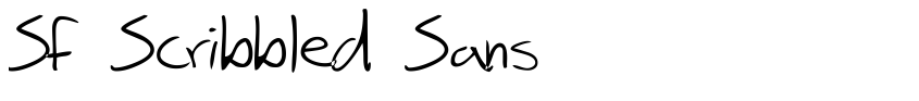 Preview SF Scribbled Sans