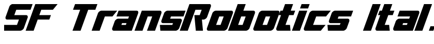 Preview SF TransRobotics Italic