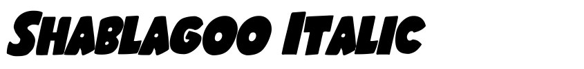 Preview Shablagoo Italic