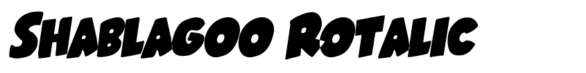 Font Shablagoo Rotalic by Daniel Zadorozny