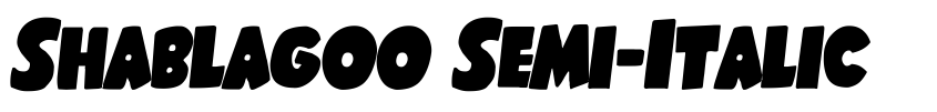 Preview Shablagoo Semi-Italic