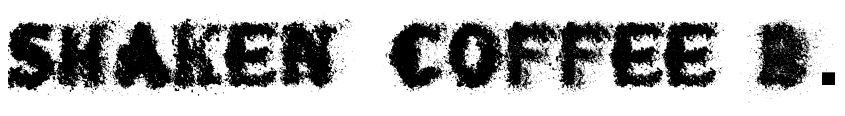 Preview shaken_coffee Bold