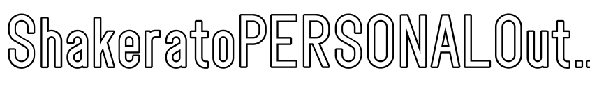 Preview ShakeratoPERSONALOutline
