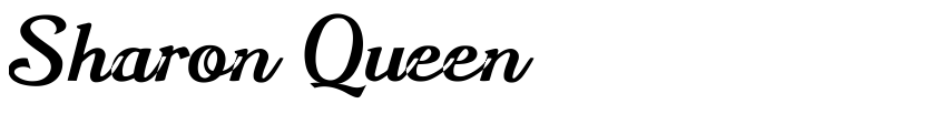 Font Sharon Queen by starinkbrush
