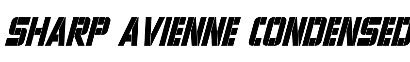 Preview Sharp Avienne Condensed Italic