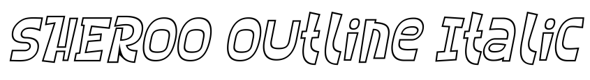 Preview SHEROO Outline Italic