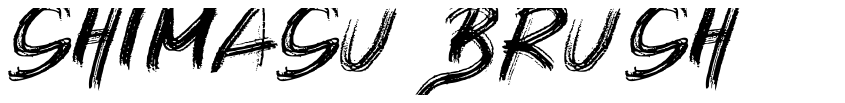 Font SHIMASU BRUSH by Analogous