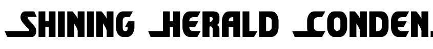 Font Shining Herald Condensed by Daniel Zadorozny