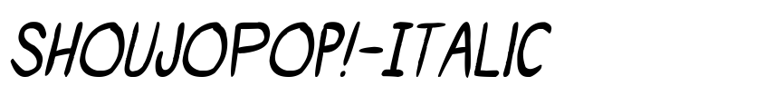 Preview ShoujoPop!-Italic