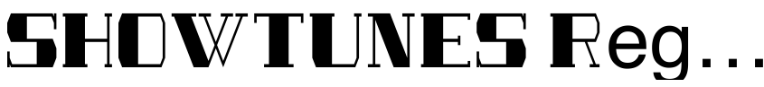 Font SHOWTUNES Regular by GeronimoFonts