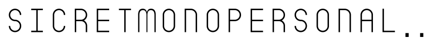 Preview SicretMonoPERSONALExtLt