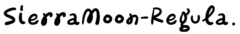 Preview SierraMoon-Regular