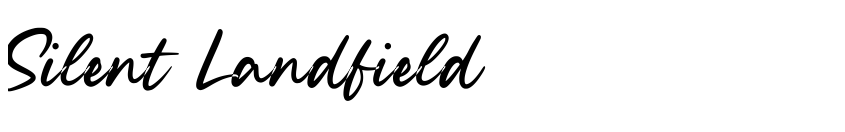 Font Silent Landfield by Letterative Studio