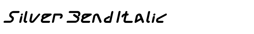 Font Silver Bend Italic by weknow © (weknow.deviantart.com)