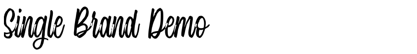 Preview Single Brand Demo