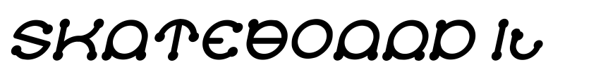 Preview SKATEBOARD Italic