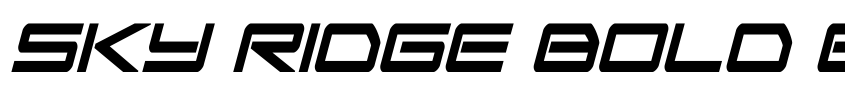 Preview Sky Ridge Bold Extra-Cond Ital