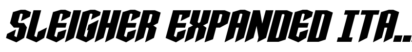 Preview Sleigher Expanded Italic