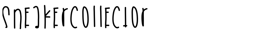 Font SneakerCollector by Unknown