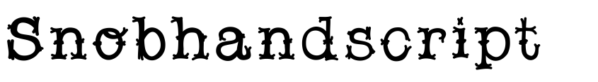 Preview Snobhandscript