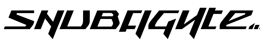 Preview Snubfighter Italic
