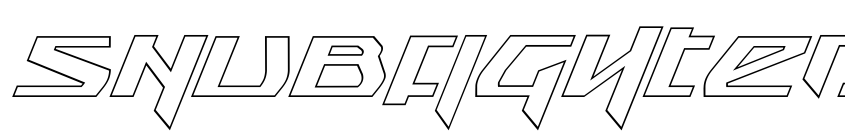Preview Snubfighter Outline Italic
