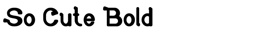 Font So Cute Bold by weknow © (weknow.deviantart.com)