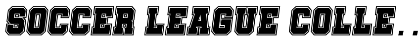Preview Soccer League College Italic