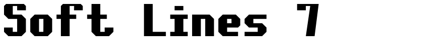 Font Soft Lines 7 by Sizenko Alexander