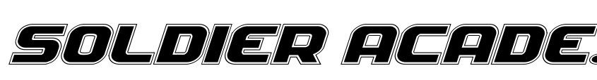 Preview Soldier Academy Expanded Italic