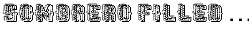 Font Sombrero Filled Shadow Regular by Vladimir Nikolic