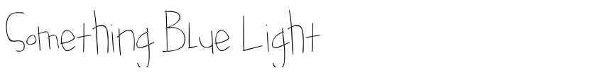 Font Something Blue Light by Brittney Murphy