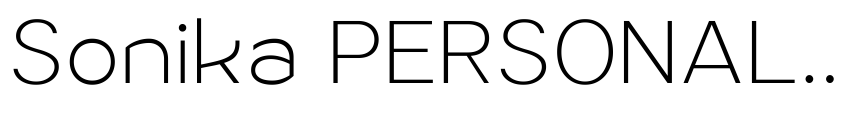 Preview Sonika PERSONAL USE Thin