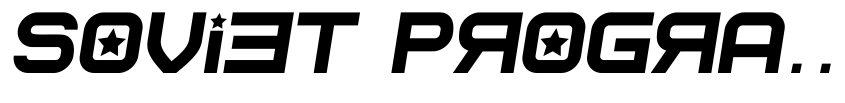 Preview Soviet Program Italic