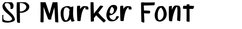 Font SP Marker Font by Joe Lucio