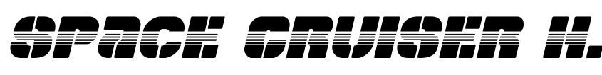Preview Space Cruiser Halftone Italic