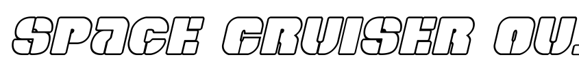 Preview Space Cruiser Outline Italic