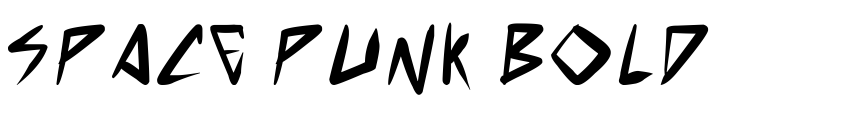 Font space punk Bold by Unknown