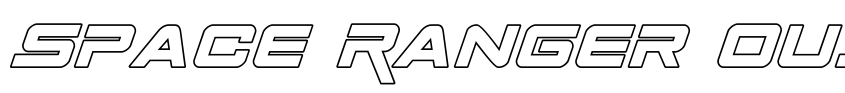 Preview Space Ranger Outline Italic