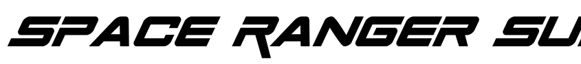 Font Space Ranger Super-Italic by Daniel Zadorozny