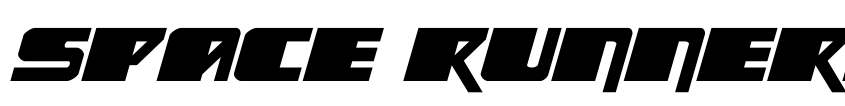 Preview Space Runner Expanded Italic