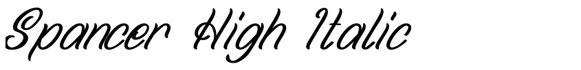 Preview Spancer High Italic