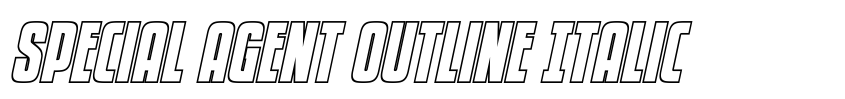 Preview Special Agent Outline Italic