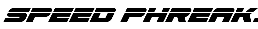 Preview Speed Phreak Condensed Italic
