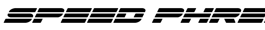 Preview Speed Phreak Laser Italic