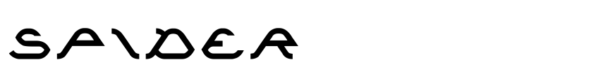 Font SPIDER by weknow © (weknow.deviantart.com)