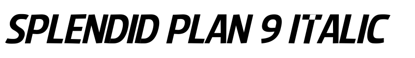 Preview Splendid Plan 9 Italic